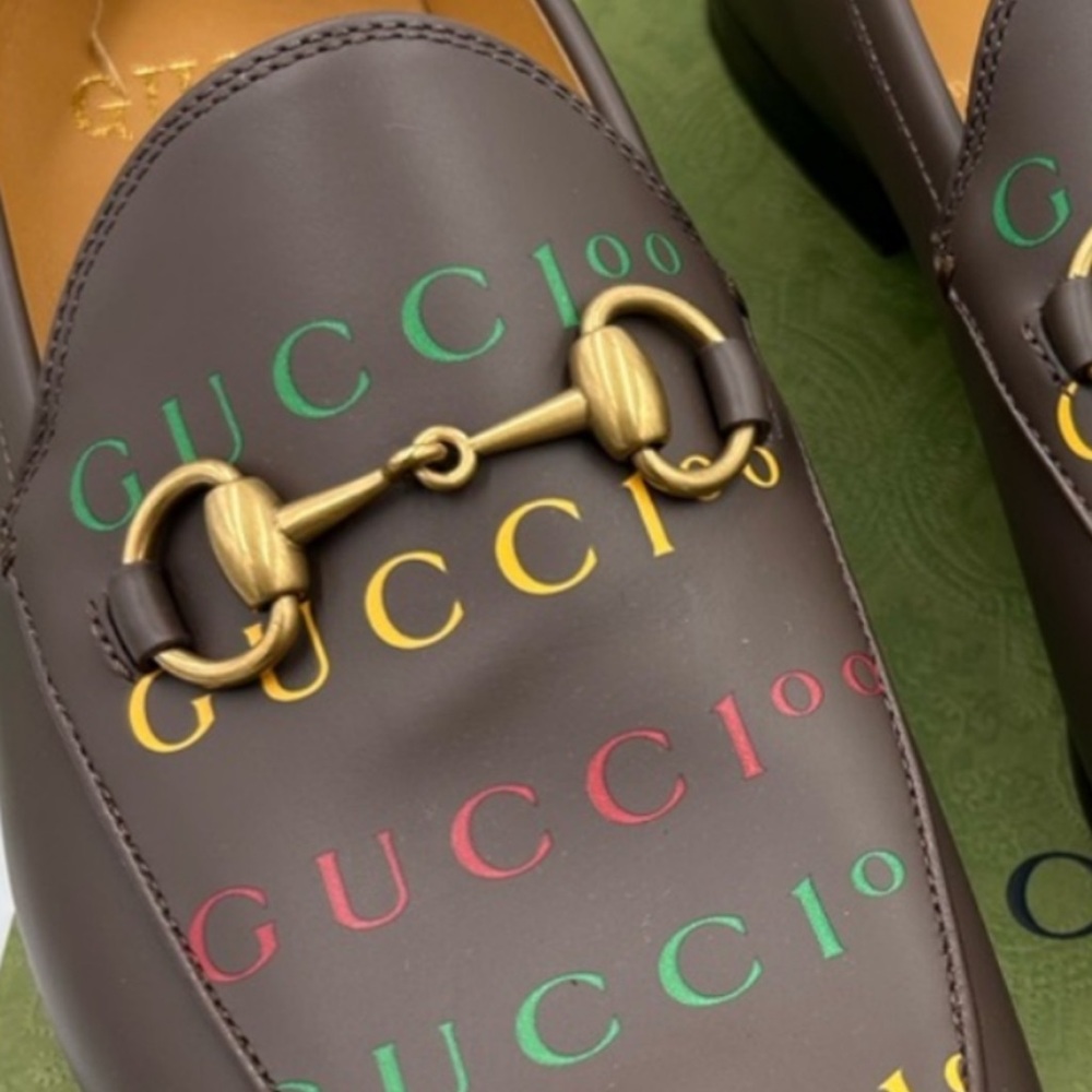 Men's Gucci JOORDAN 100th anniversary horse bit loafer . Size 8 fits 9. - Picture 12 of 12
